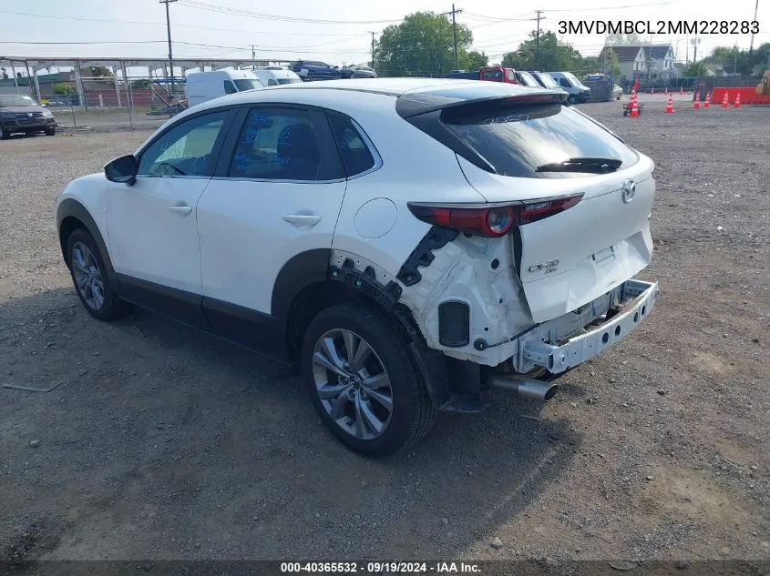 2021 Mazda Cx-30 Preferred VIN: 3MVDMBCL2MM228283 Lot: 40365532