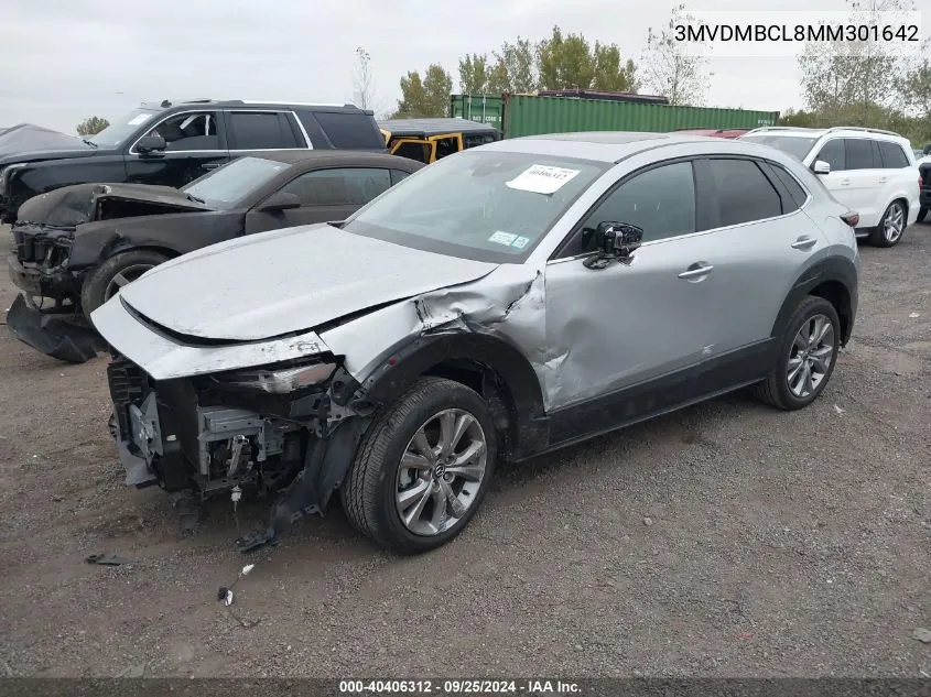 2021 Mazda Cx-30 Preferred VIN: 3MVDMBCL8MM301642 Lot: 40406312