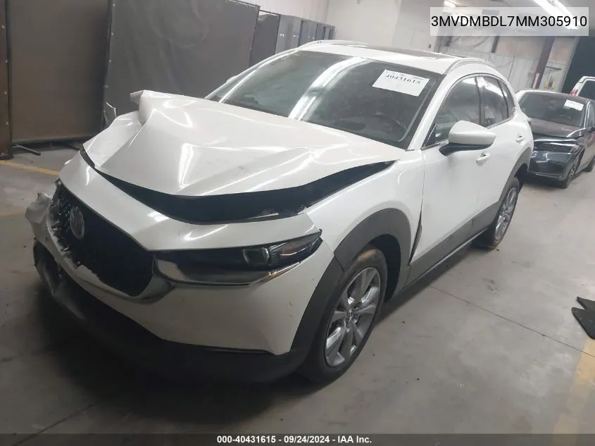 2021 Mazda Cx-30 Premium VIN: 3MVDMBDL7MM305910 Lot: 40431615