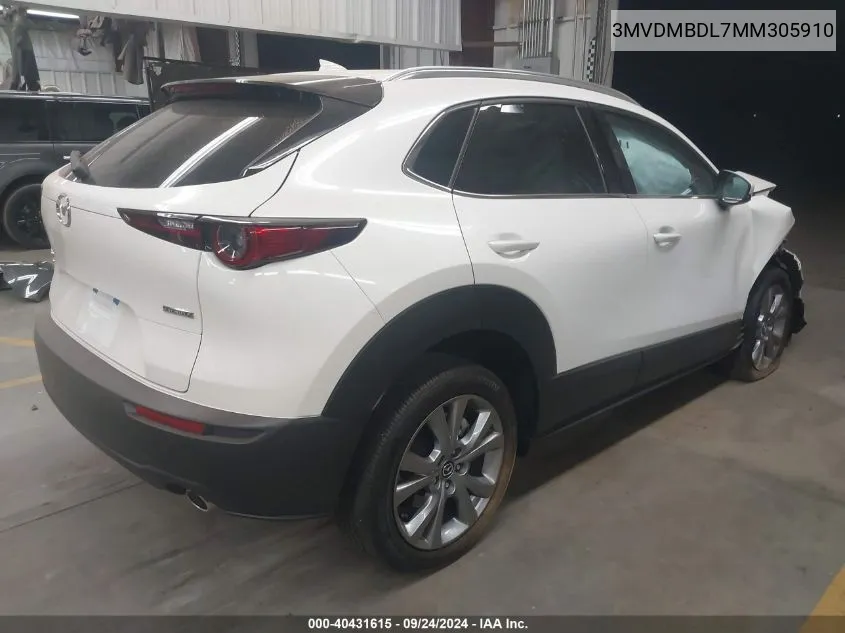 2021 Mazda Cx-30 Premium VIN: 3MVDMBDL7MM305910 Lot: 40431615