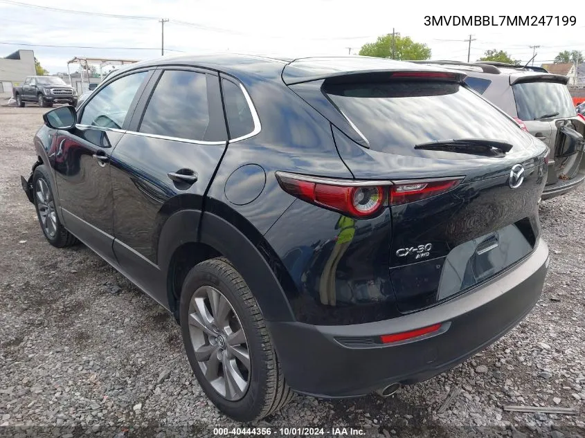 2021 Mazda Cx-30 Select VIN: 3MVDMBBL7MM247199 Lot: 40444356