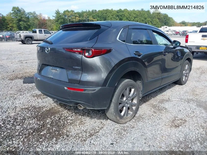 2021 Mazda Cx-30 Select VIN: 3MVDMBBL8MM214826 Lot: 40462179