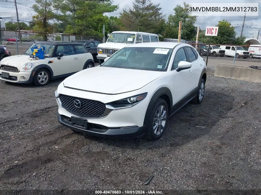 2021 Mazda Cx-30 Select VIN: 3MVDMBBL2MM312783 Lot: 40470683