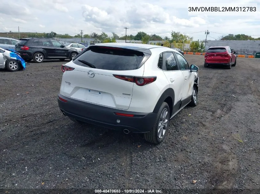 2021 Mazda Cx-30 Select VIN: 3MVDMBBL2MM312783 Lot: 40470683