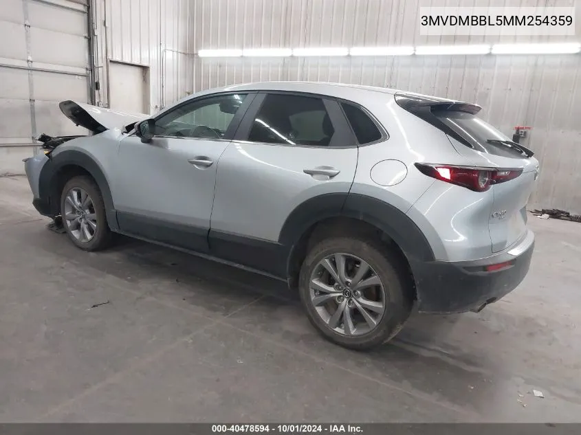 2021 Mazda Cx-30 Select VIN: 3MVDMBBL5MM254359 Lot: 40478594