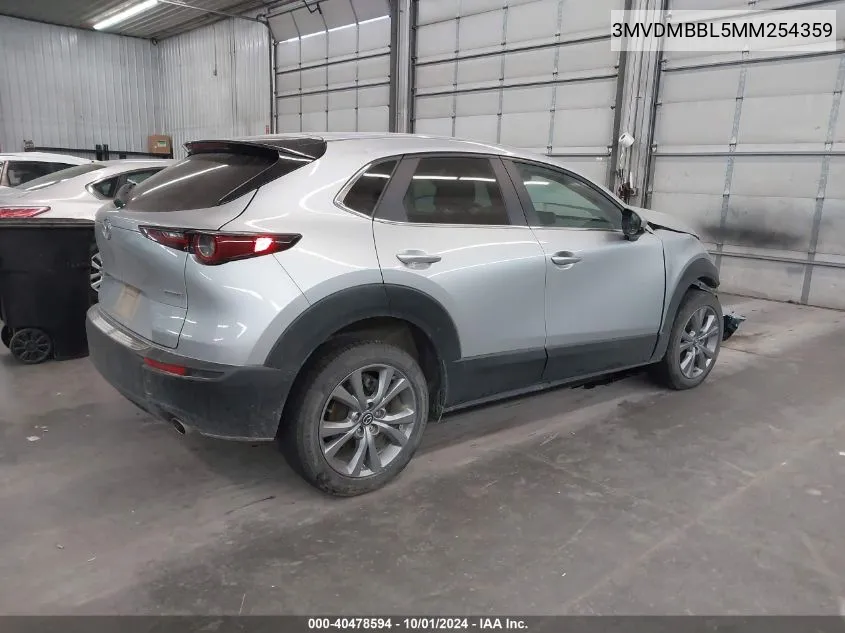 2021 Mazda Cx-30 Select VIN: 3MVDMBBL5MM254359 Lot: 40478594