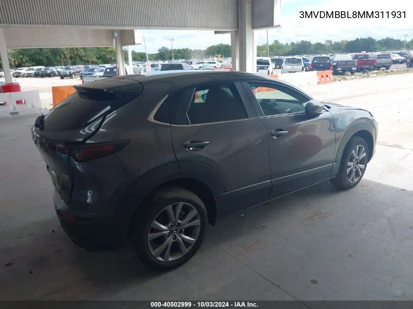 2021 Mazda Cx-30 Select VIN: 3MVDMBBL8MM311931 Lot: 40502999