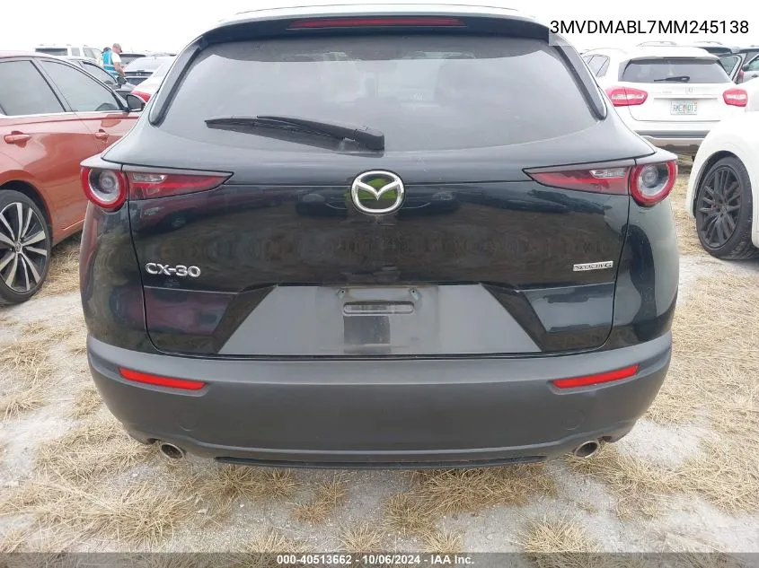 2021 Mazda Cx-30 Select VIN: 3MVDMABL7MM245138 Lot: 40513662