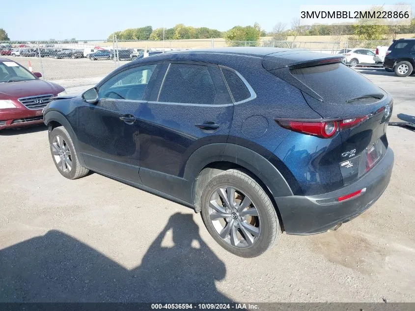 2021 Mazda Cx-30 Select VIN: 3MVDMBBL2MM228866 Lot: 40536594