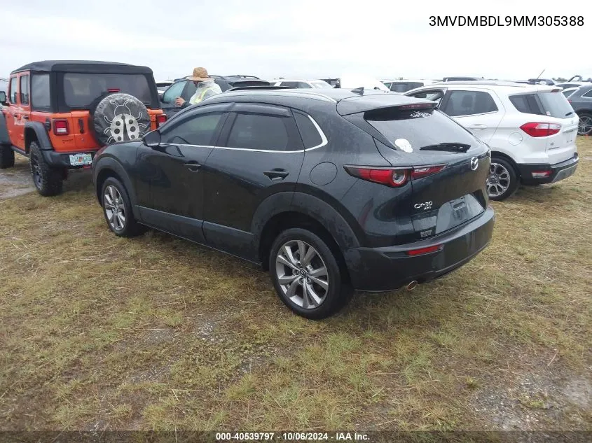 2021 Mazda Cx-30 Premium VIN: 3MVDMBDL9MM305388 Lot: 40539797