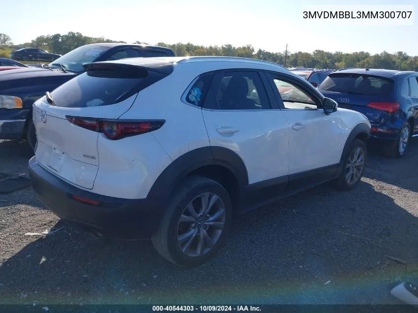 2021 Mazda Cx-30 Select VIN: 3MVDMBBL3MM300707 Lot: 40544303