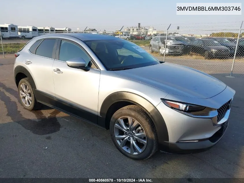 2021 Mazda Cx-30 Select VIN: 3MVDMBBL6MM303746 Lot: 40560578