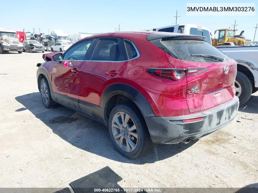 2021 Mazda Cx-30 Select VIN: 3MVDMABL3MM303276 Lot: 40622765