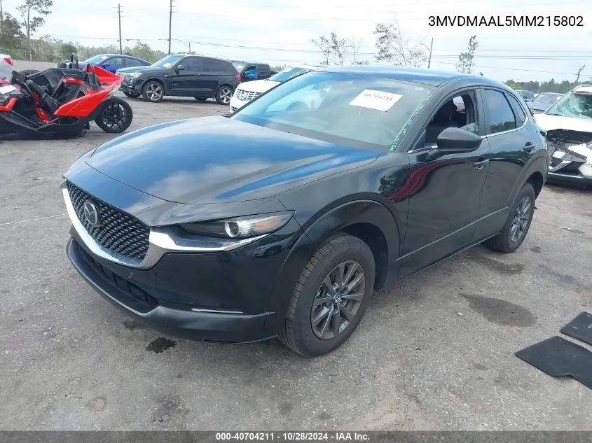 2021 Mazda Cx-30 2.5 S VIN: 3MVDMAAL5MM215802 Lot: 40704211