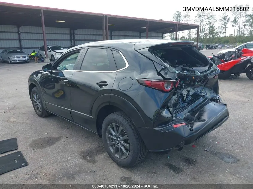 2021 Mazda Cx-30 2.5 S VIN: 3MVDMAAL5MM215802 Lot: 40704211