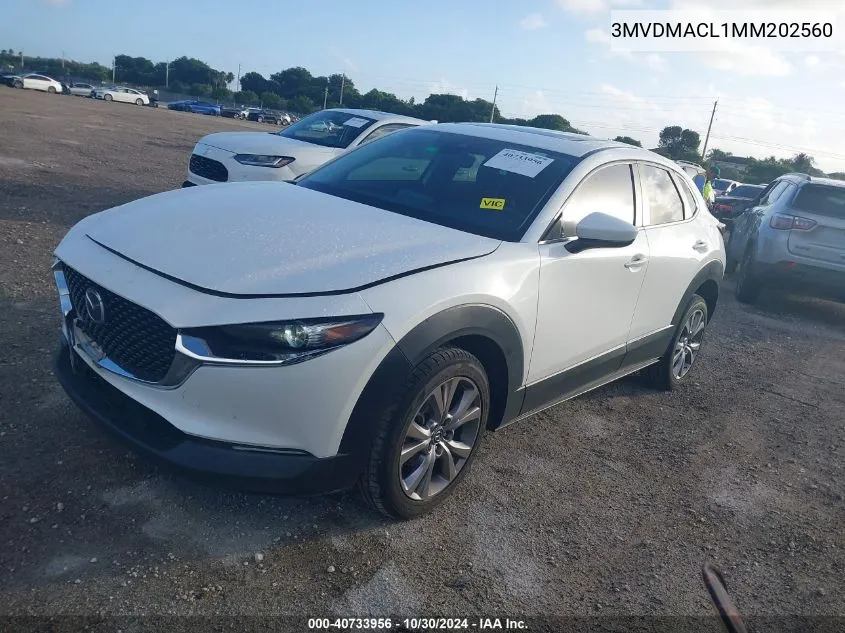 2021 Mazda Cx-30 Preferred VIN: 3MVDMACL1MM202560 Lot: 40733956