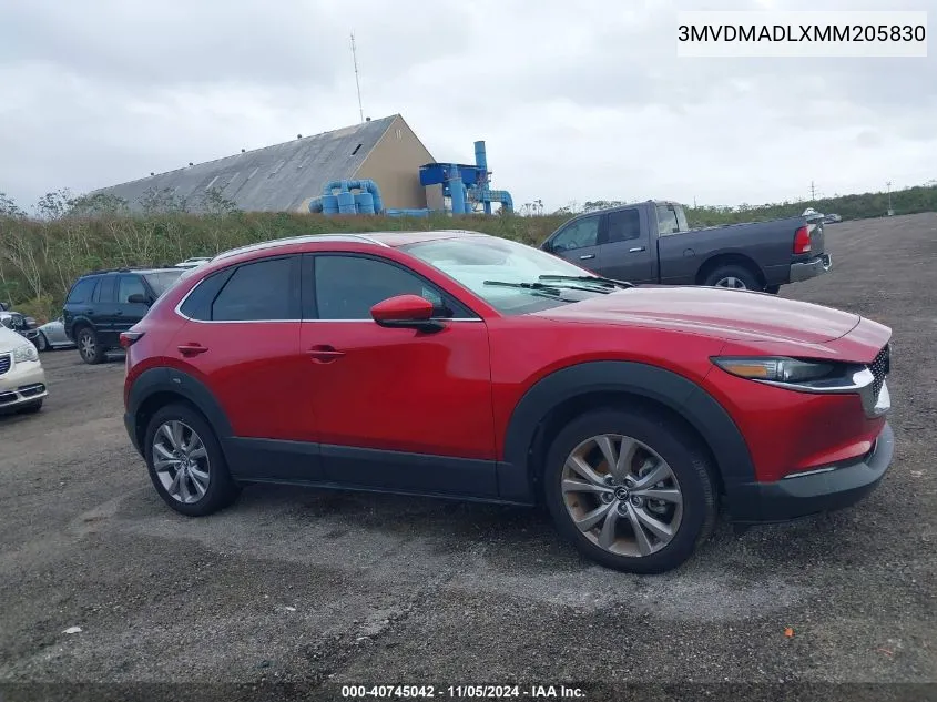 2021 Mazda Cx-30 Premium VIN: 3MVDMADLXMM205830 Lot: 40745042