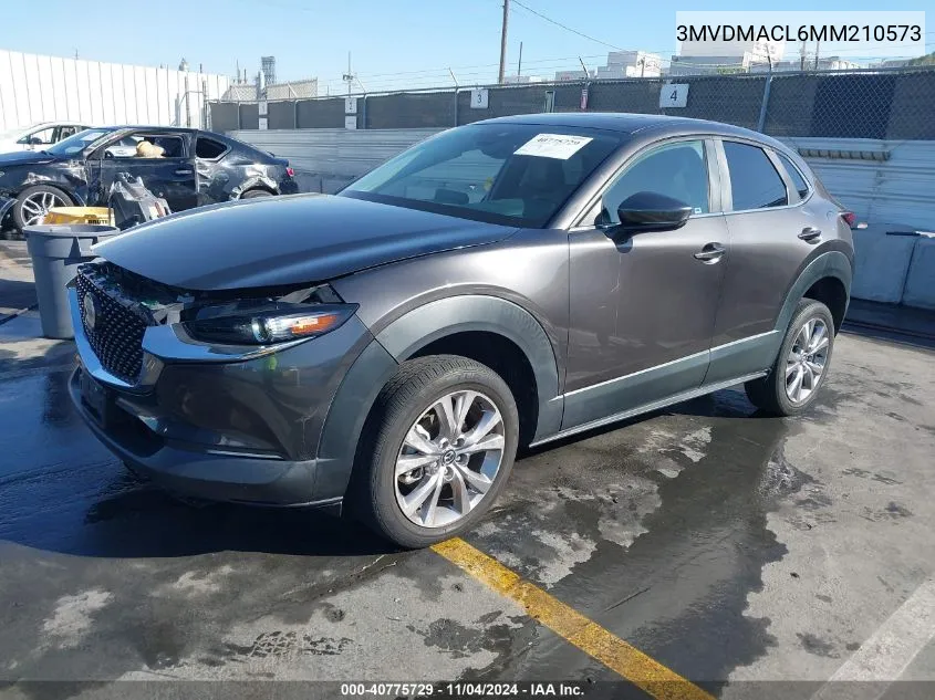 2021 Mazda Cx-30 Preferred VIN: 3MVDMACL6MM210573 Lot: 40775729