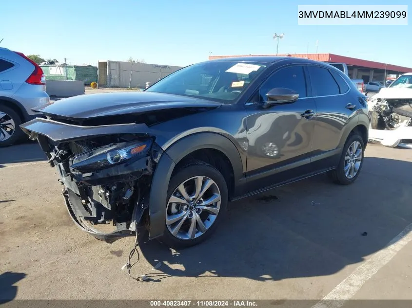 2021 Mazda Cx-30 Select VIN: 3MVDMABL4MM239099 Lot: 40823407