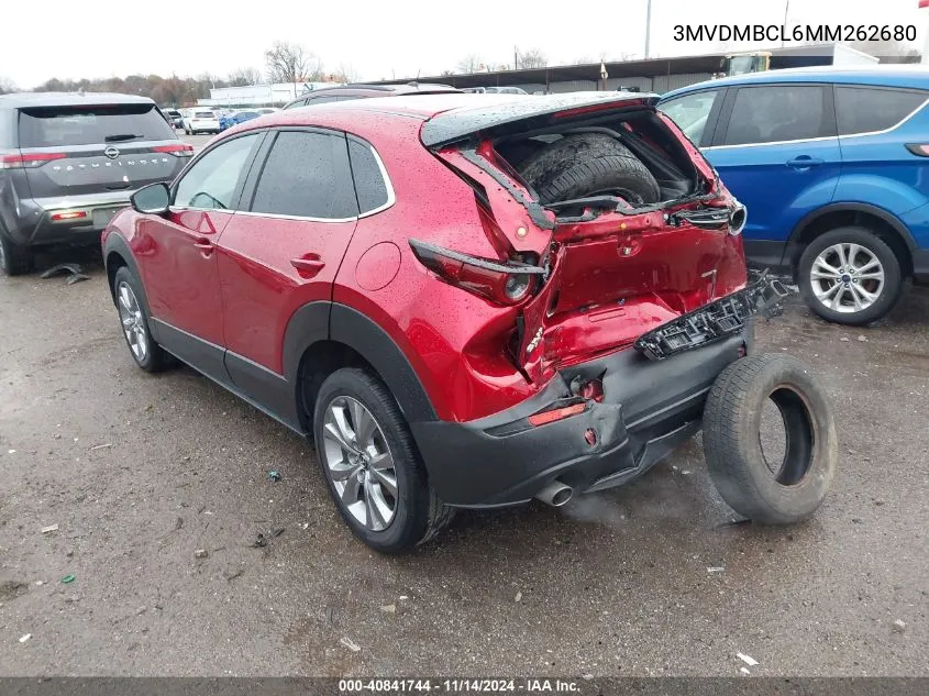 2021 Mazda Cx-30 Preferred VIN: 3MVDMBCL6MM262680 Lot: 40841744