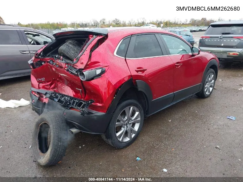 2021 Mazda Cx-30 Preferred VIN: 3MVDMBCL6MM262680 Lot: 40841744