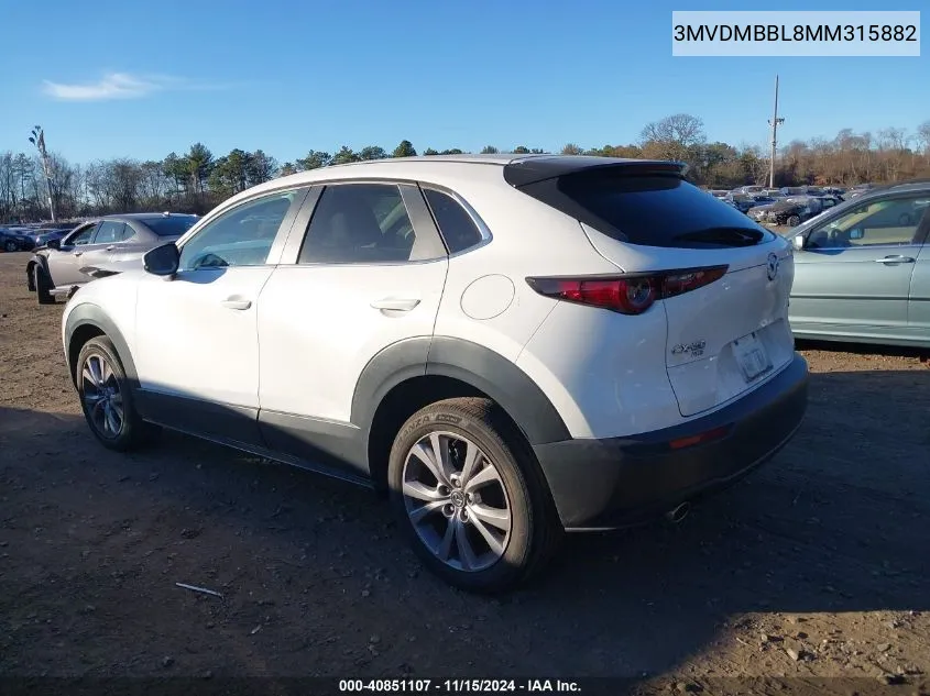 2021 Mazda Cx-30 Select VIN: 3MVDMBBL8MM315882 Lot: 40851107