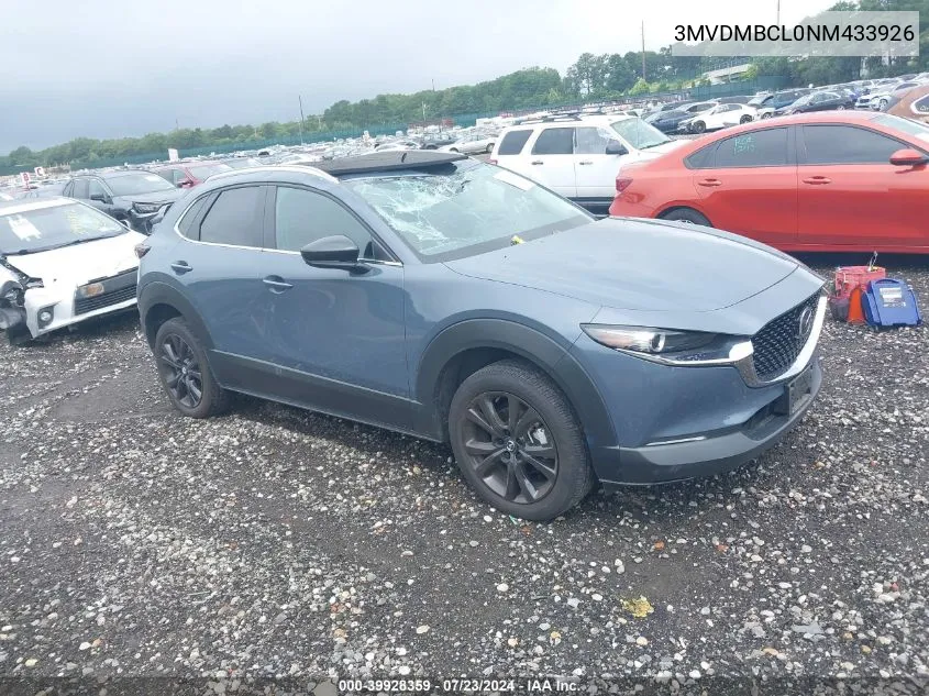 2022 Mazda Cx-30 Carbon Edition VIN: 3MVDMBCL0NM433926 Lot: 39928359