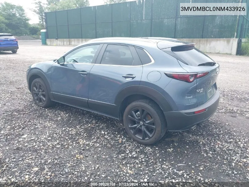 2022 Mazda Cx-30 Carbon Edition VIN: 3MVDMBCL0NM433926 Lot: 39928359