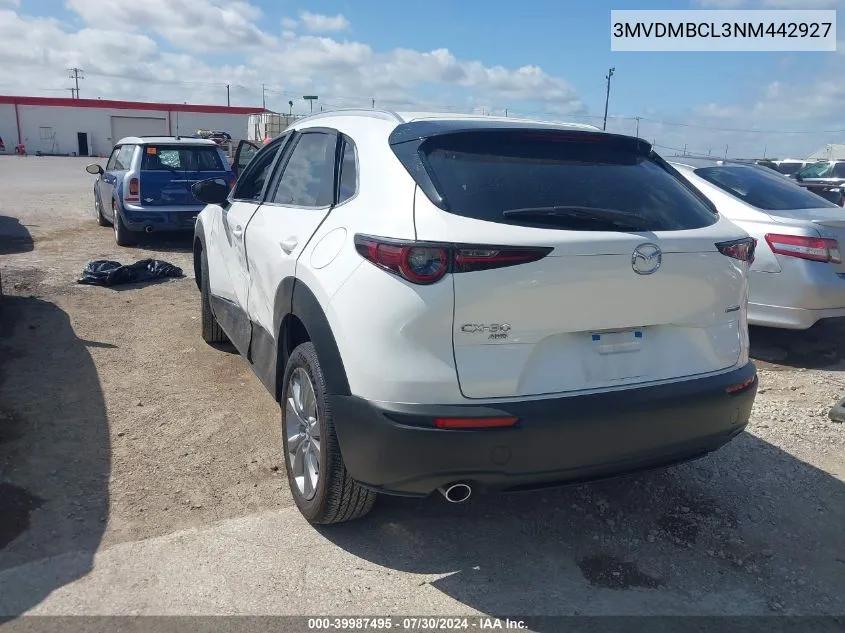 2022 Mazda Cx-30 Preferred VIN: 3MVDMBCL3NM442927 Lot: 39987495