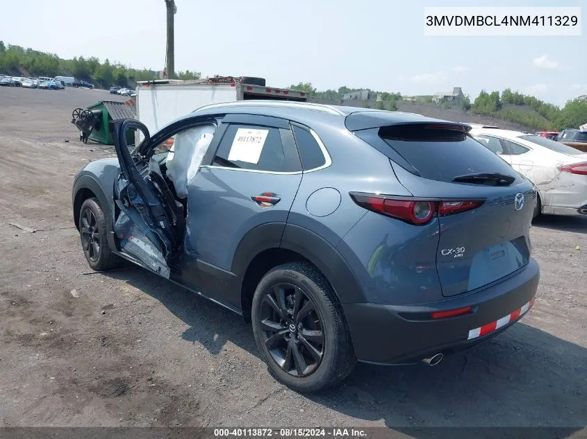 2022 Mazda Cx-30 Carbon Edition VIN: 3MVDMBCL4NM411329 Lot: 40113872