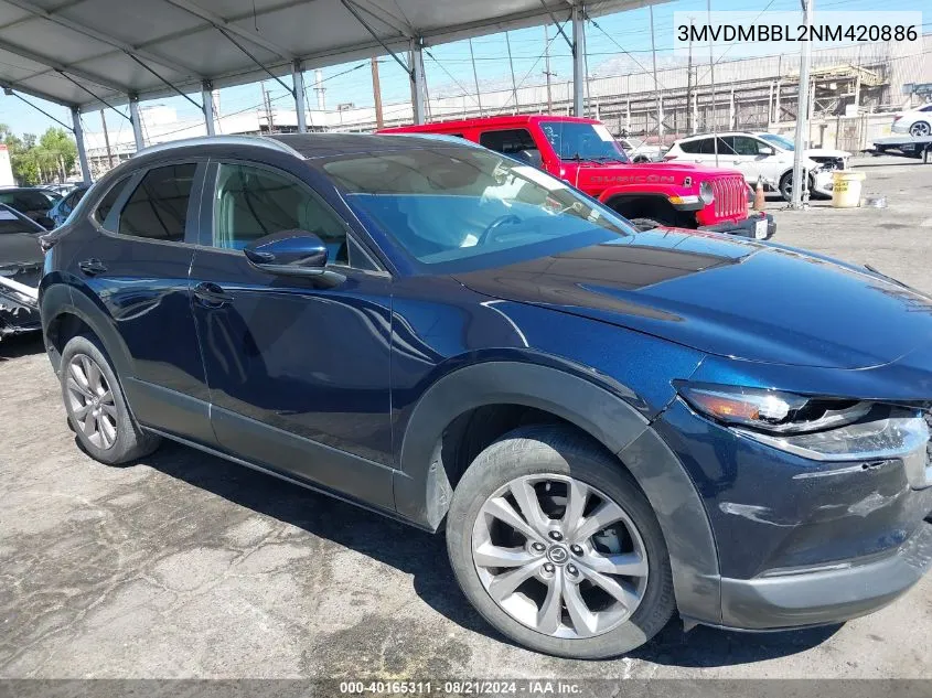 2022 Mazda Cx-30 Select VIN: 3MVDMBBL2NM420886 Lot: 40165311