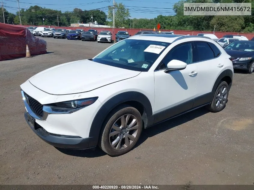 2022 Mazda Cx-30 Premium VIN: 3MVDMBDL6NM415672 Lot: 40220920