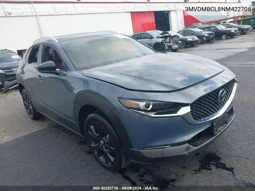 2022 Mazda Cx-30 Carbon Edition VIN: 3MVDMBCL8NM422706 Lot: 40292735