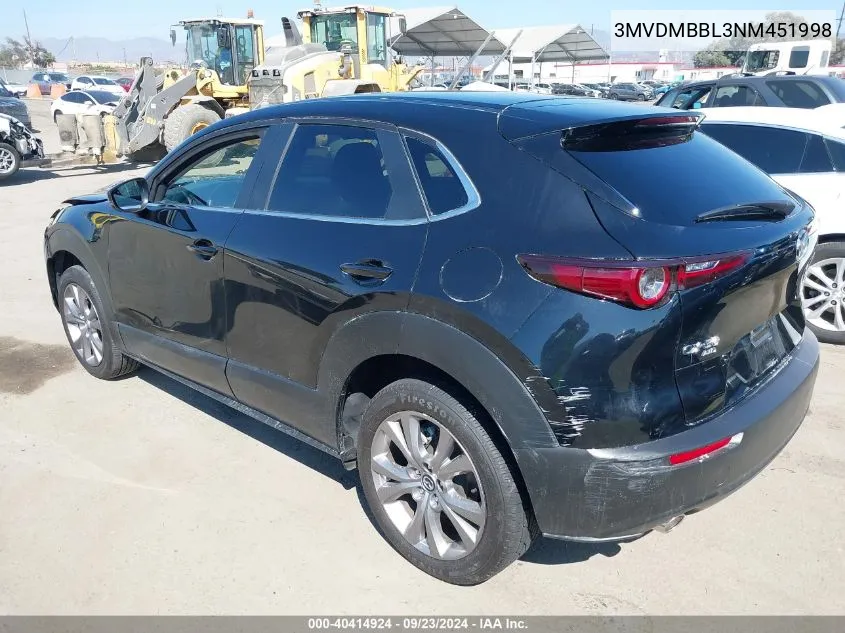 2022 Mazda Cx-30 Select VIN: 3MVDMBBL3NM451998 Lot: 40414924