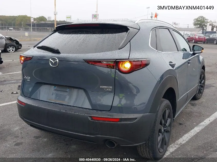 2022 Mazda Cx-30 VIN: 3MVDMBAYXNM401449 Lot: 40440530