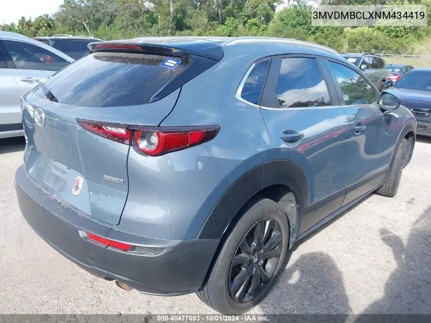 2022 Mazda Cx-30 Preferred VIN: 3MVDMBCLXNM434419 Lot: 40477093