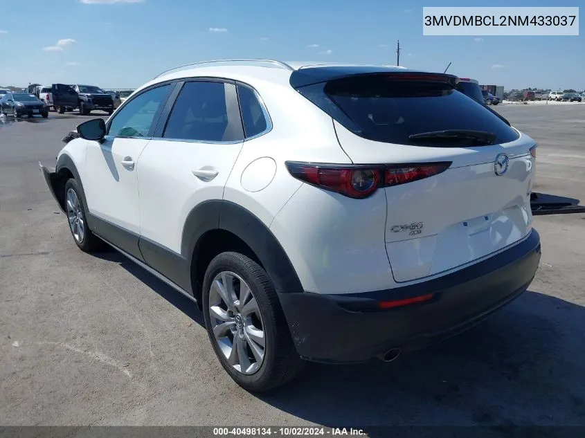 2022 Mazda Cx-30 Preferred VIN: 3MVDMBCL2NM433037 Lot: 40498134