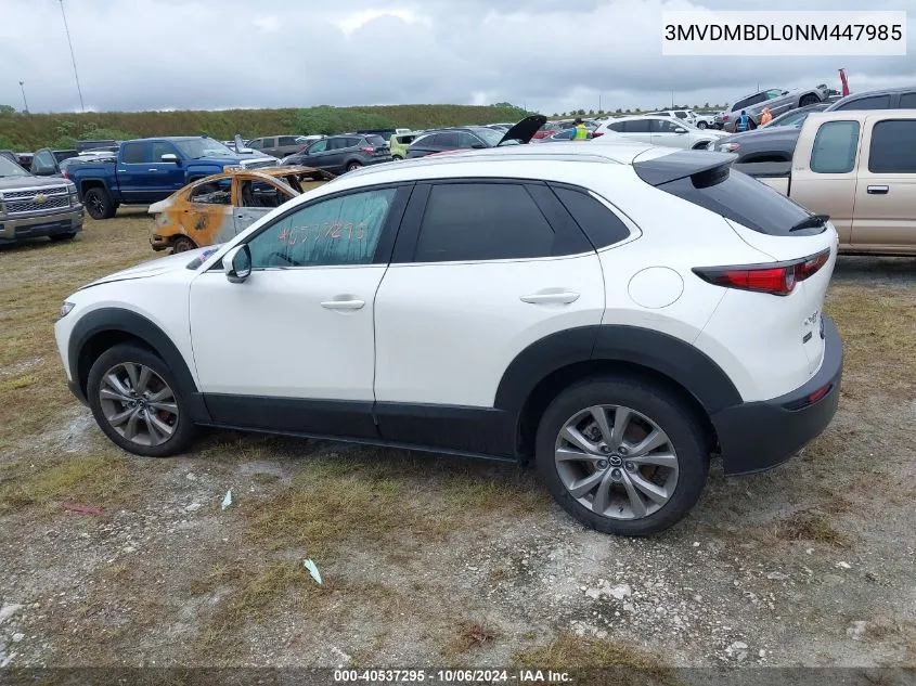 2022 Mazda Cx-30 Premium VIN: 3MVDMBDL0NM447985 Lot: 40537295