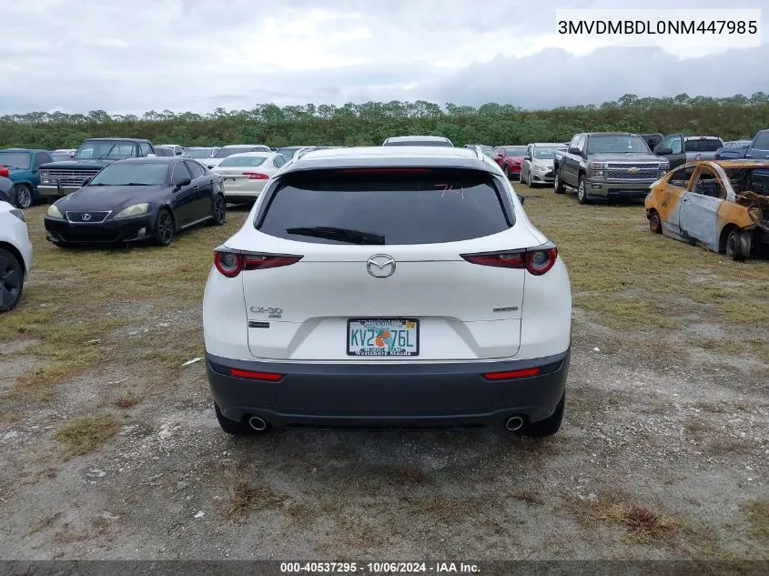 2022 Mazda Cx-30 Premium VIN: 3MVDMBDL0NM447985 Lot: 40537295