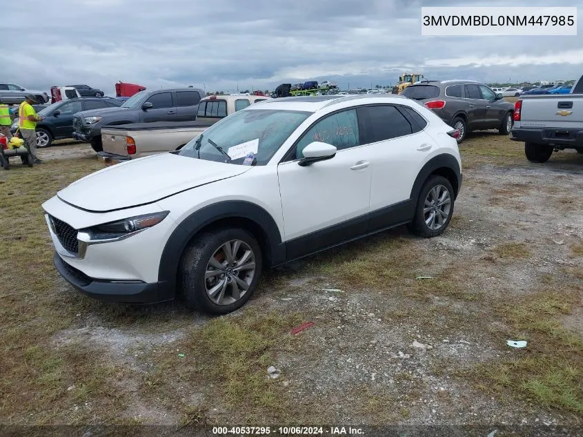 2022 Mazda Cx-30 Premium VIN: 3MVDMBDL0NM447985 Lot: 40537295