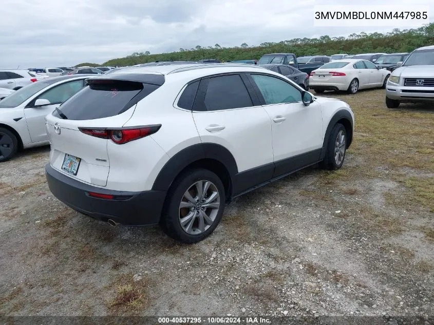 2022 Mazda Cx-30 Premium VIN: 3MVDMBDL0NM447985 Lot: 40537295