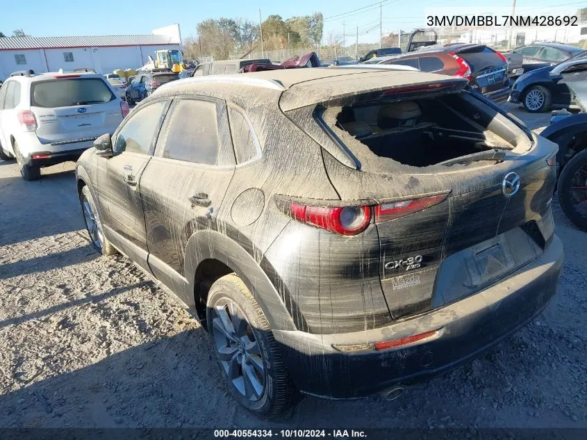 2022 Mazda Cx-30 Select VIN: 3MVDMBBL7NM428692 Lot: 40554334