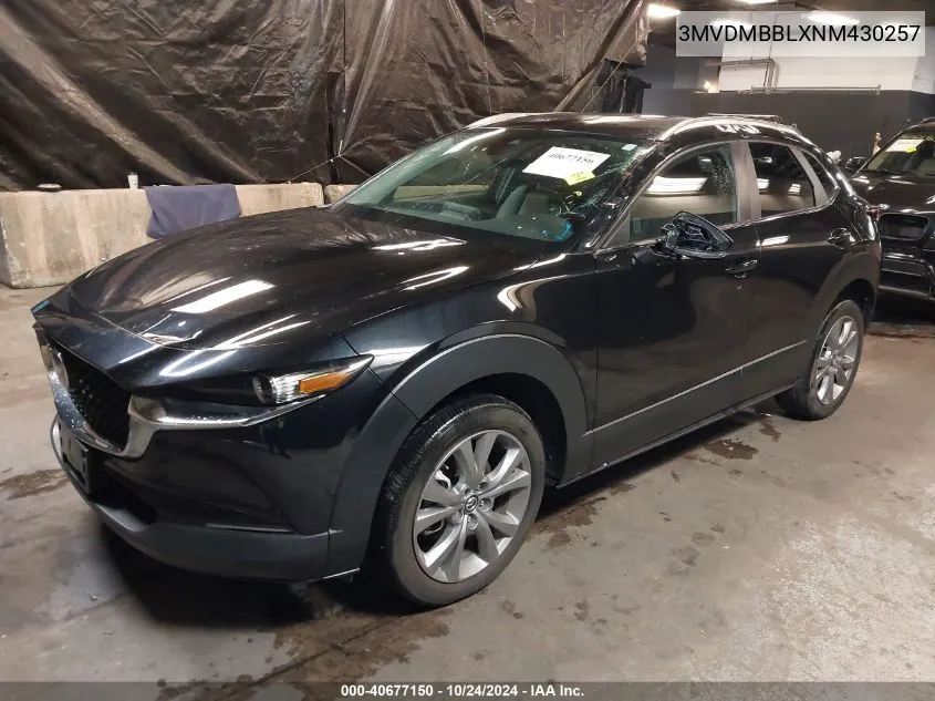 2022 Mazda Cx-30 Select VIN: 3MVDMBBLXNM430257 Lot: 40677150