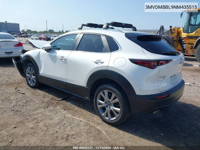 2022 Mazda Cx-30 Select VIN: 3MVDMBBL9NM435515 Lot: 40822121