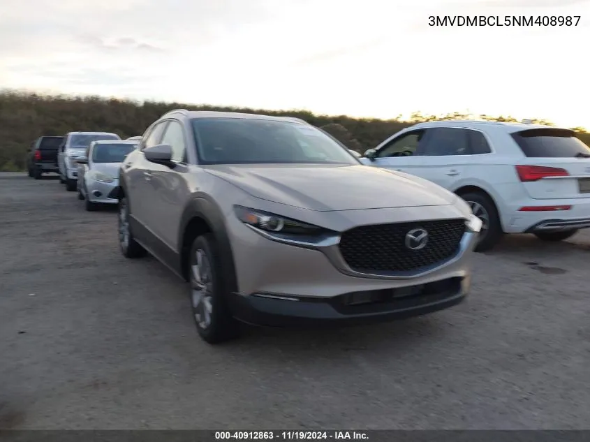 2022 Mazda Cx-30 Preferred VIN: 3MVDMBCL5NM408987 Lot: 40912863