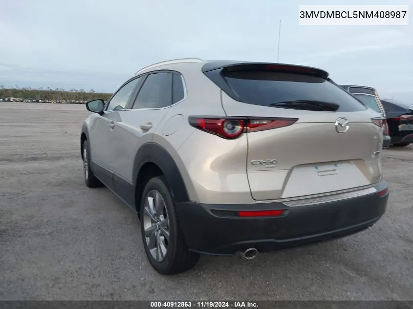 2022 Mazda Cx-30 Preferred VIN: 3MVDMBCL5NM408987 Lot: 40912863