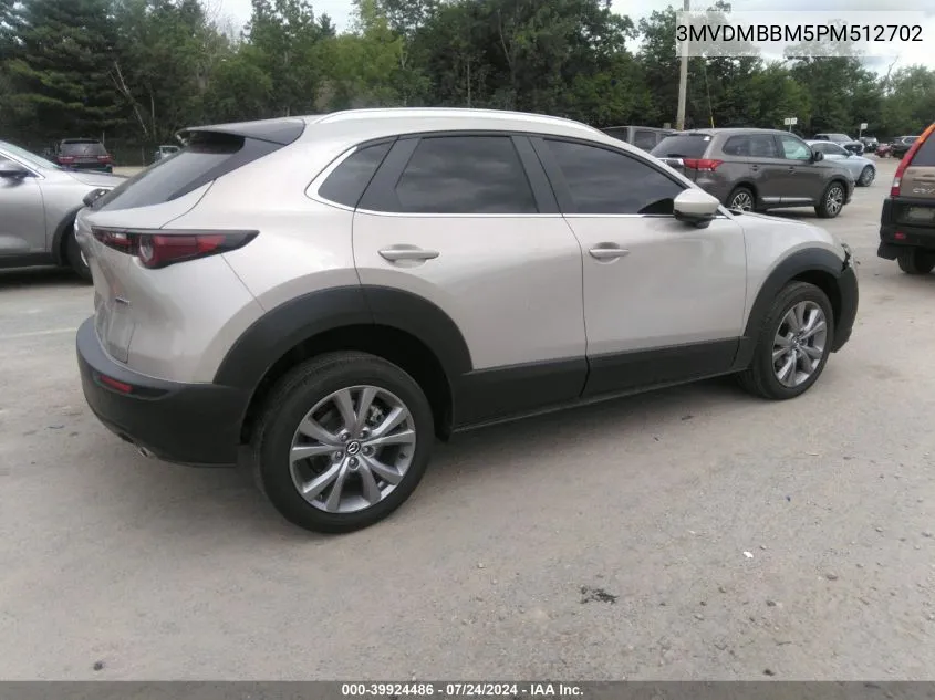 2023 Mazda Cx-30 2.5 S Select VIN: 3MVDMBBM5PM512702 Lot: 39924486