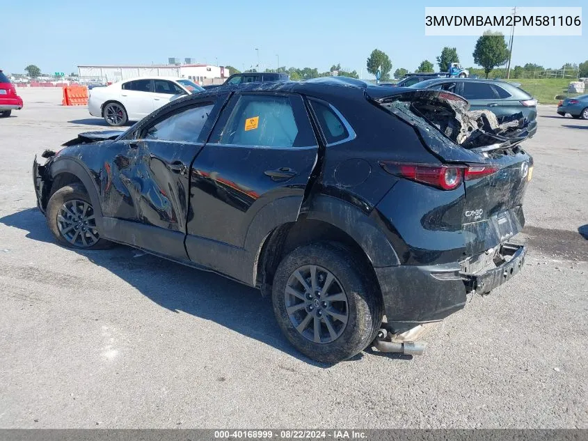 2023 Mazda Cx-30 2.5 S VIN: 3MVDMBAM2PM581106 Lot: 40168999