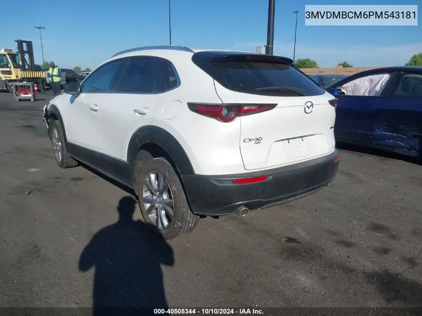 2023 Mazda Cx-30 2.5 S Preferred VIN: 3MVDMBCM6PM543181 Lot: 40505344