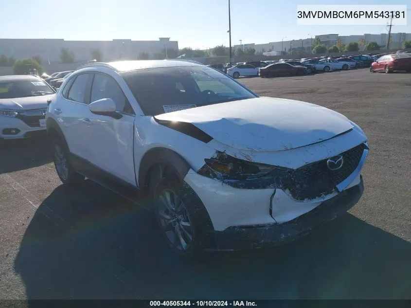 2023 Mazda Cx-30 2.5 S Preferred VIN: 3MVDMBCM6PM543181 Lot: 40505344